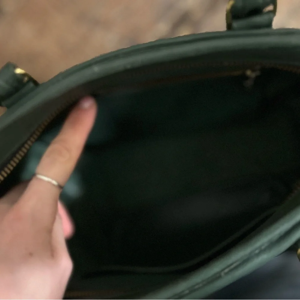 Coach Forest Green Leather Satchel (vintage) - Picture 3 of 5